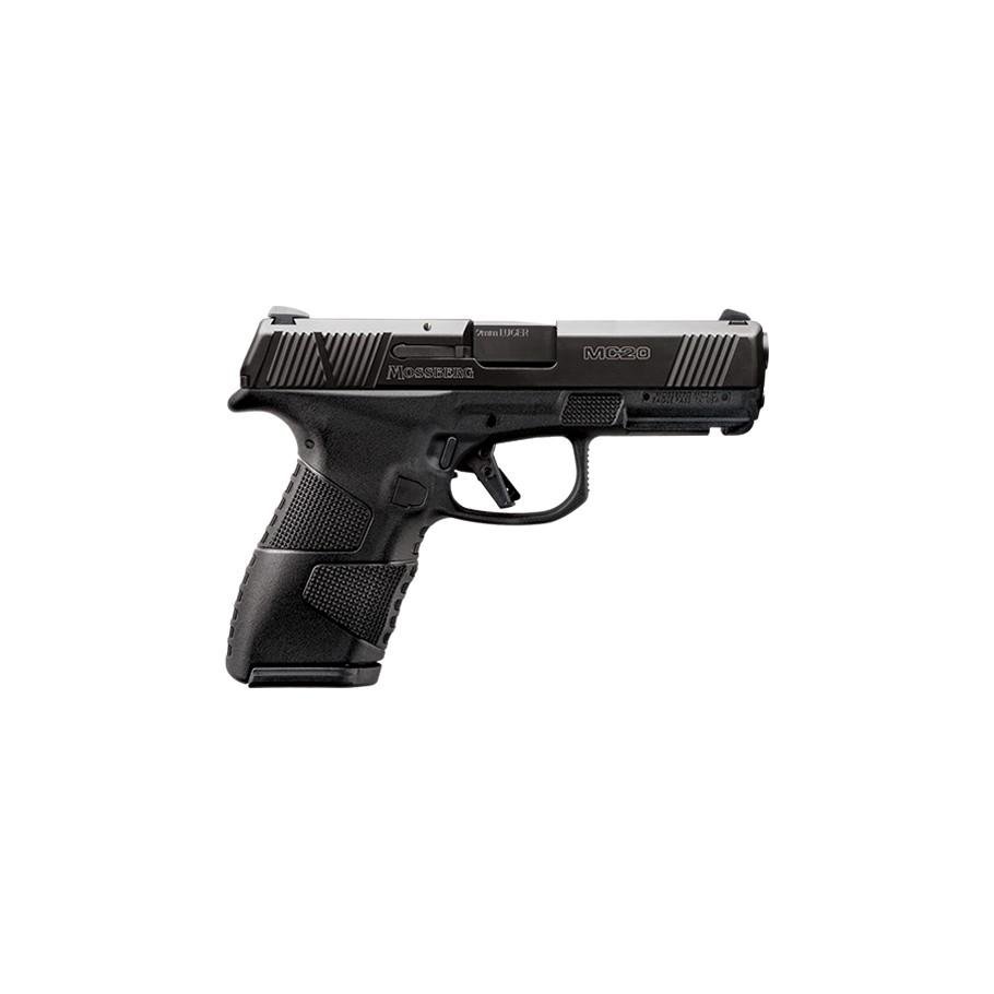 Mossberg MC2c 10+1 Pistol 9mm Semi Auto 3.9" Barrel Manual Safety 10 Round Polymer Black - Mossberg - 9 mm