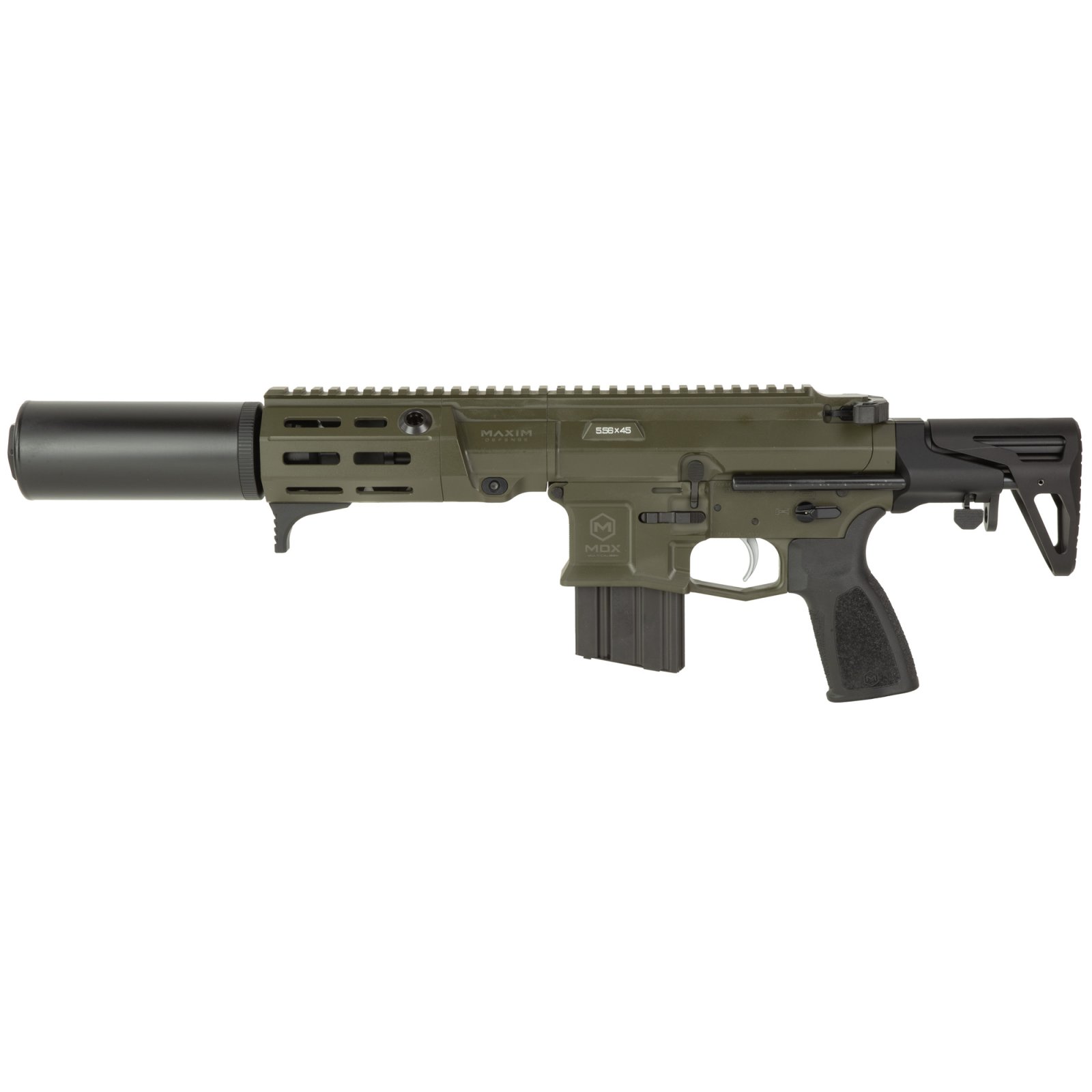 Maxim Defense MXM-49100 PDX-SD 5.56 NATO SBR, 5.5" Barrel, OD Green, Suppressor