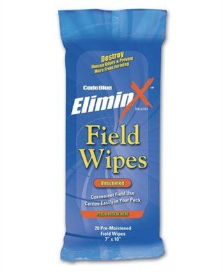 Code Blue D-Code Odor Eliminator Field Wipes - Code Blue