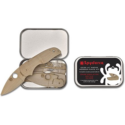 Spyderco WDKIT2 Wooden Kit C230 Lil' Native - SPYDERCO