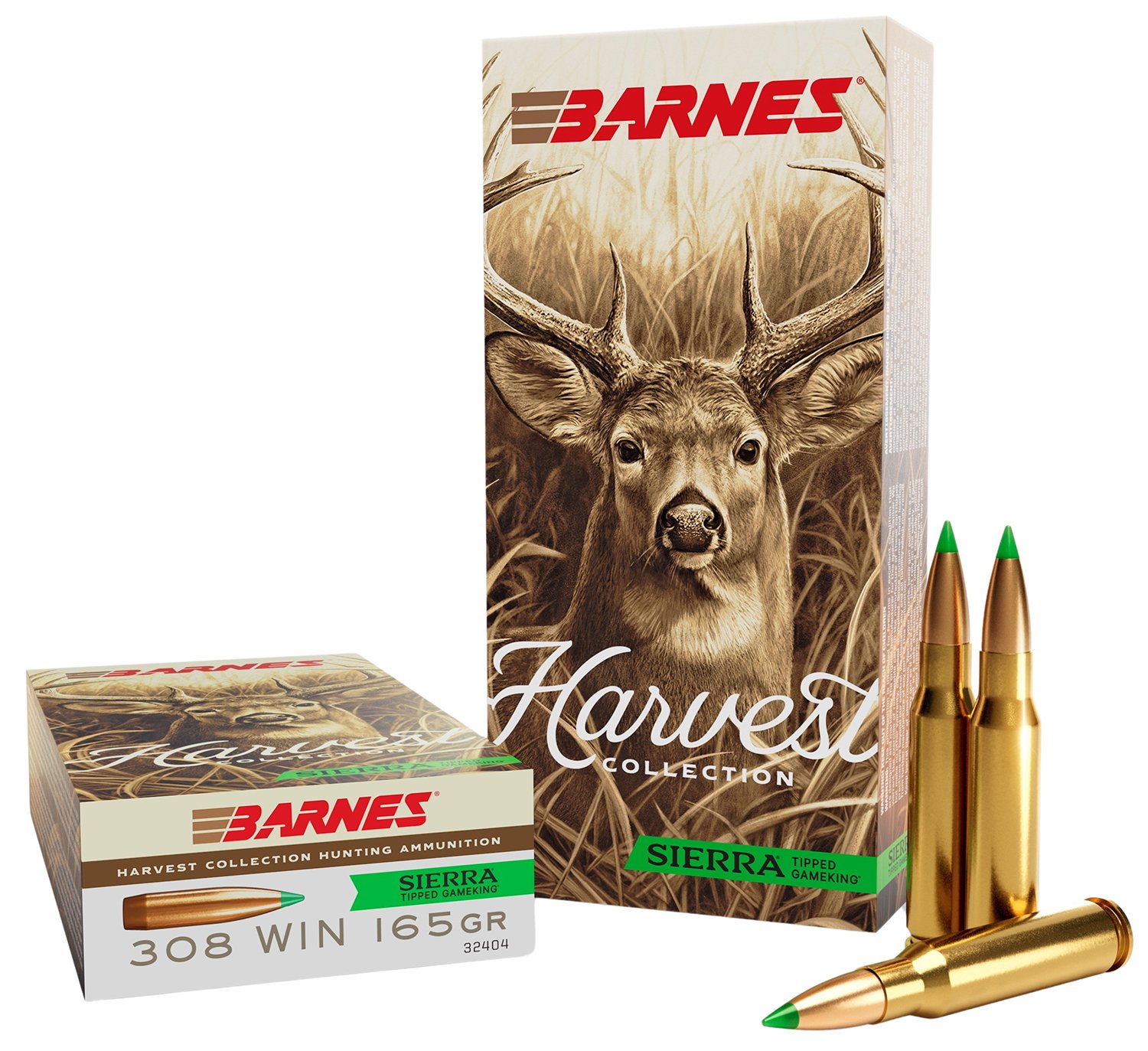 Barnes 32404 Harvest .308 Win 165Gr Sierra Tipped GameKing 20/Box - Browning - SIERRA TIPPED GAMEKING
