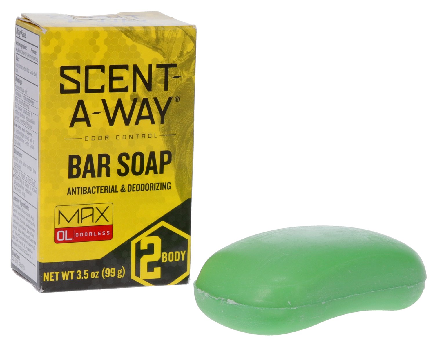 Scent-A-Way Bar Soap SAW-07757 3.5 oz Odorless Hydrating Formula - GSM Outdoors