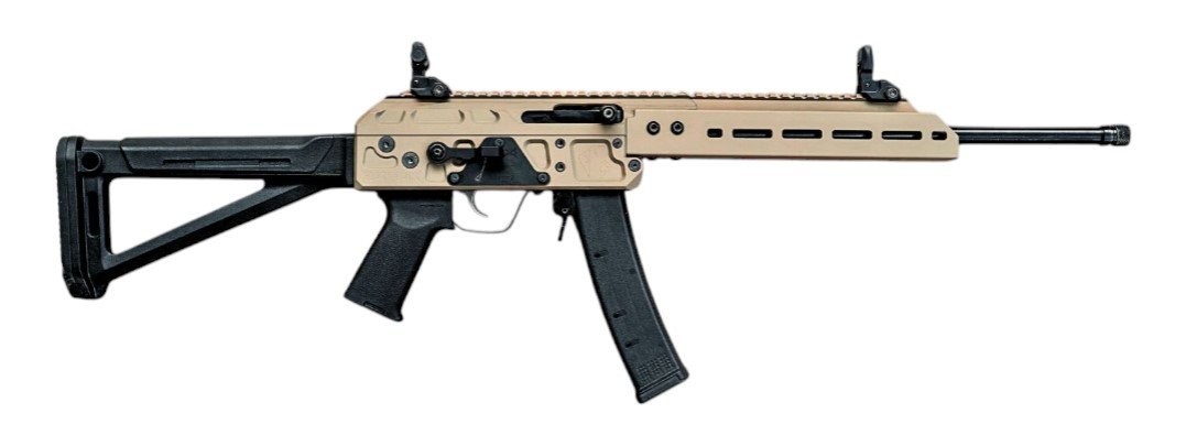 Show Low GG9161 Blackjack Rifle, 16.1" Barrel, 35-Round, Gold/Black