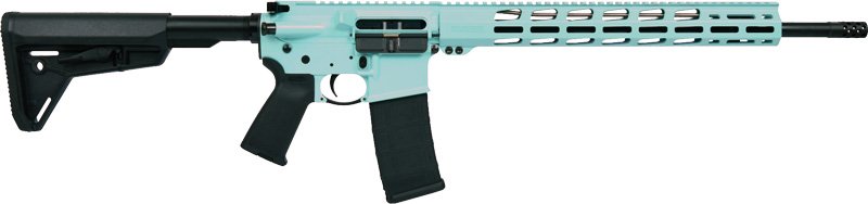 Ruger 8551 AR-556 MPR Rifle, 5.56 NATO Caliber, 18" Barrel, 30+1 Capacity, Turquoise Finish - Ruger - 223 Remington