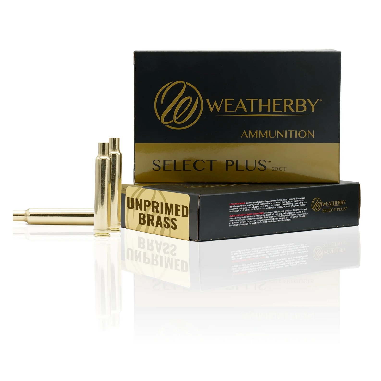 Weatherby BRASS416 Unprimed Brass Rifle Cartridges .416 Wby 20/Box - Weatherby - .416 WBY