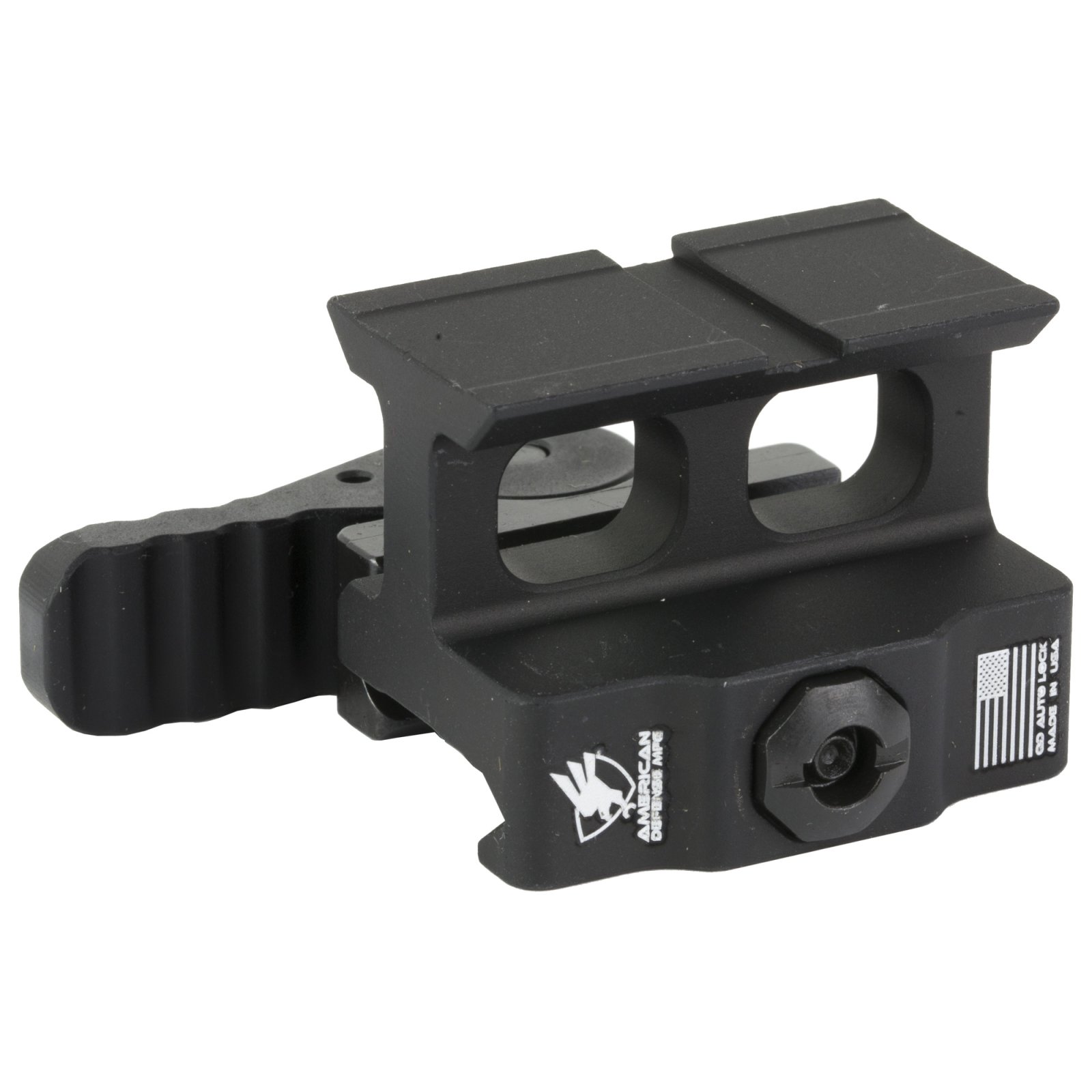 American Defense AD-509T Optic Mount, Co-Witness, Black, Quick Release
