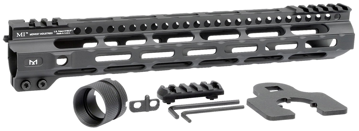 Buy Midwest Industries MIULW12625 AR-15 12.625" M-LOK Handguard Black Aluminum online