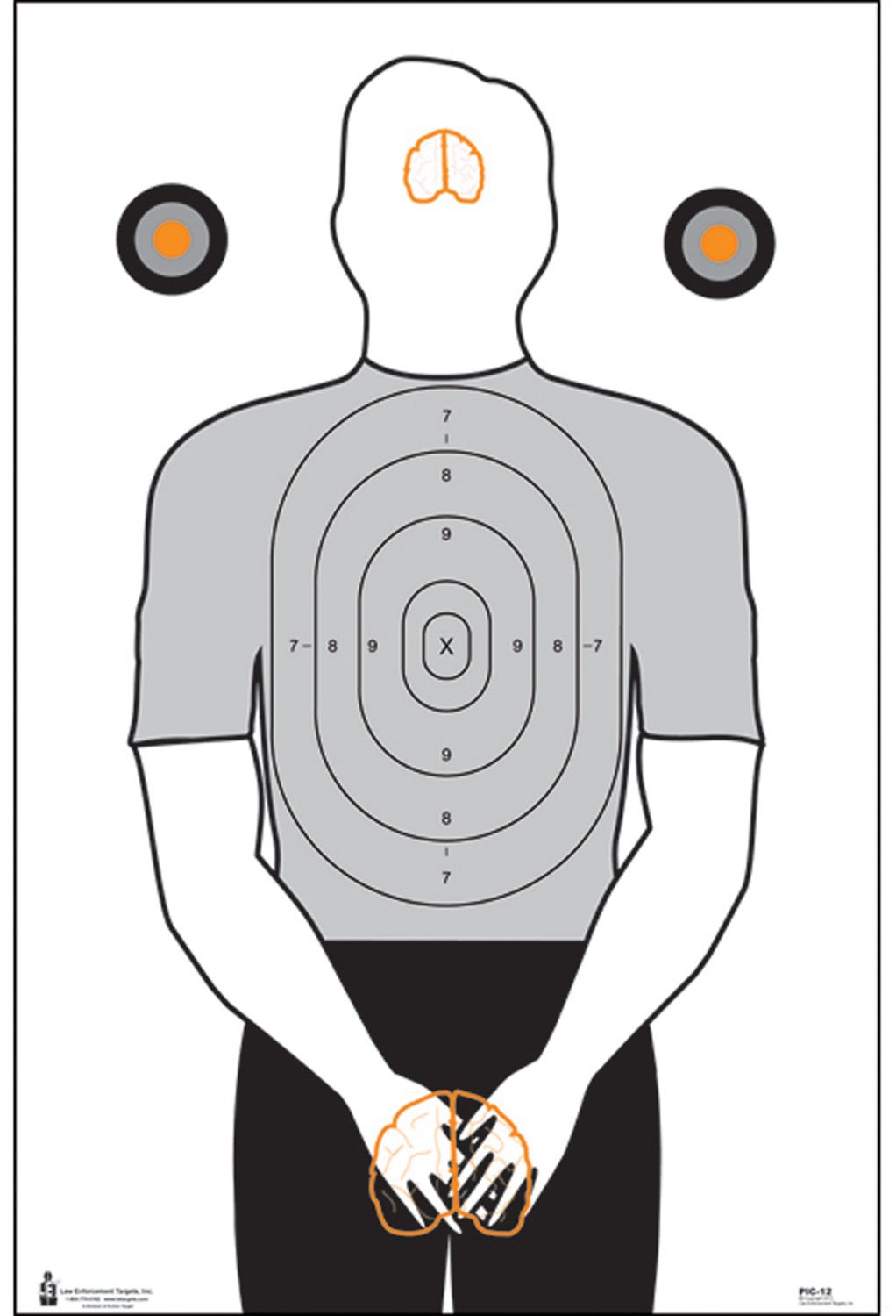 Action Target PIC12100 Politically Incorrect Silhouette 23"x35" 100/Box - Action Target