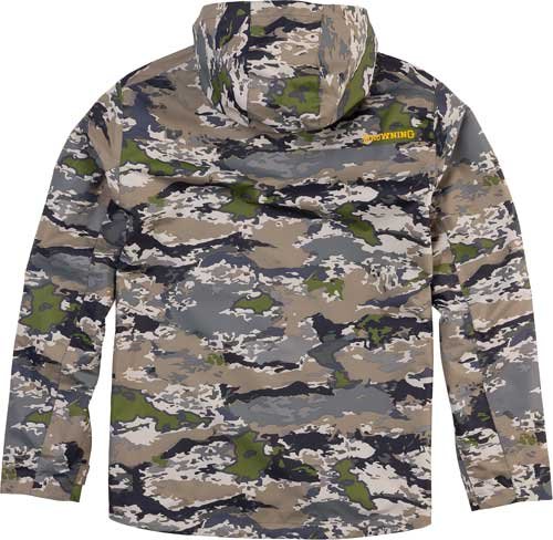BG Kanawha Rain Jacket Large Camo Waterproof with Hood - Repelling Tech - Full Adjustable Hood - UPC: 023614979746 - Browning