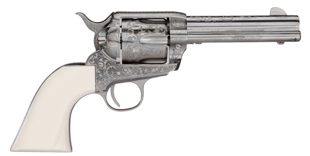 Taylors & Co. 1873 Cattleman Outlaw Legacy 357 Mag Revolver 4.75" Barrel 6rd Ivory Synthetic Grip - Taylor's & Company - SAO