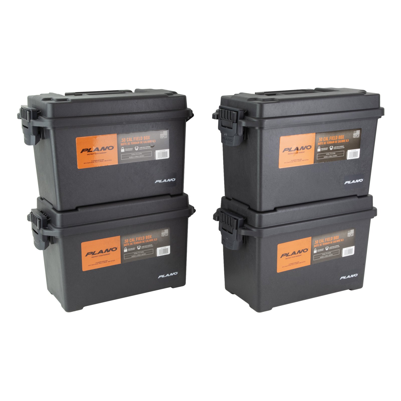 Plano Field/Ammo Box - 50 Cal - Black - Heavy-duty Storage - Plano Molding Company - .50
