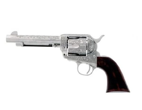 Cimarron Frontier 5.5" 45 LC Nickel Cody Tribute LSR Eng