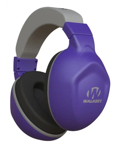 Walkers GWP-YM2-PL Youth Passive Muff Royal Plum Hearing Protection