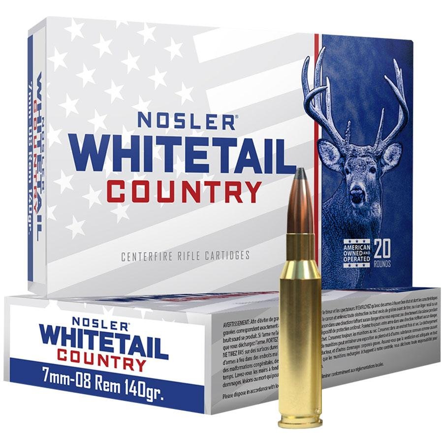 Nosler 40115 7mm-08 Rem 140gr SB SP Bullets 20/Box - Nosler - SPITZER BOAT TAIL