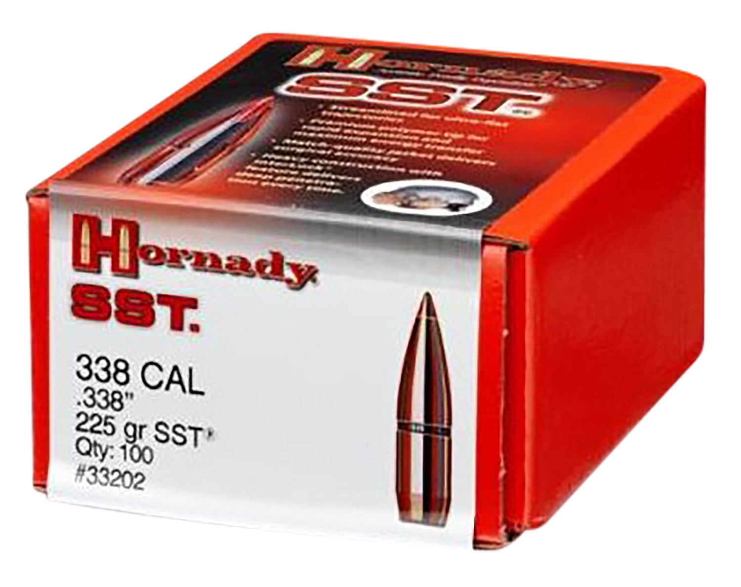 Hornady 33202 SST Hunting 338 Cal .338 225 gr Super Shock Tip (SST) - Horn Hunter - 338 Caliber
