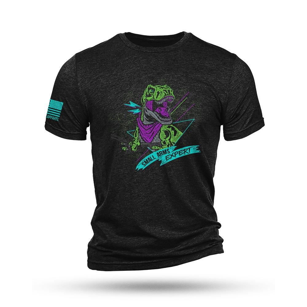 Nine Line T-Rex Short Sleeve Shirt Black Triblend L - Nine Line Apparel