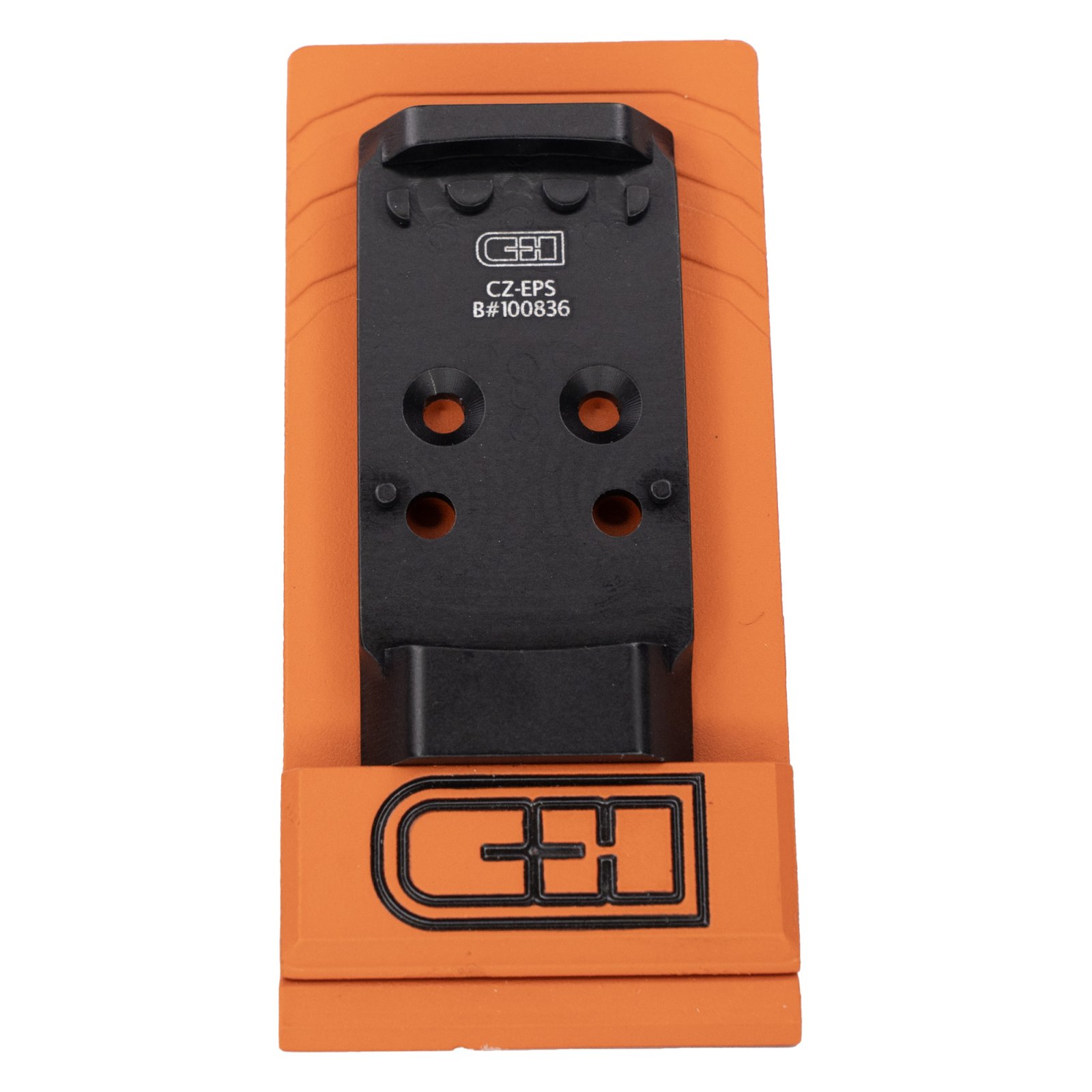 C&H Precision CZ-EPS V4 Optic Mount Plate, 6061 Aluminum, Black Anodized - C&H Precision