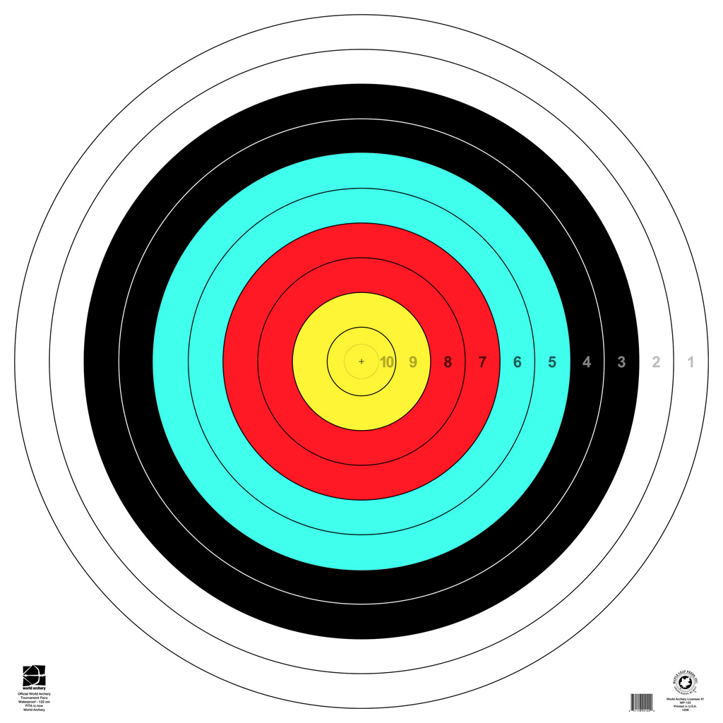 Maple Leaf WP-122 Target Face 122cm Waterproof 15 Pack