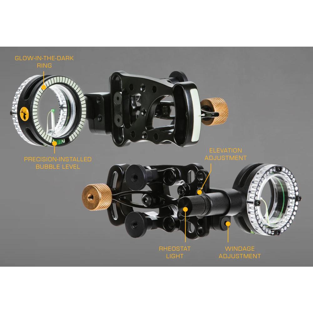 Trophy Ridge AS301 Drive Sight Black 1 Pin .029 RH Aluminum