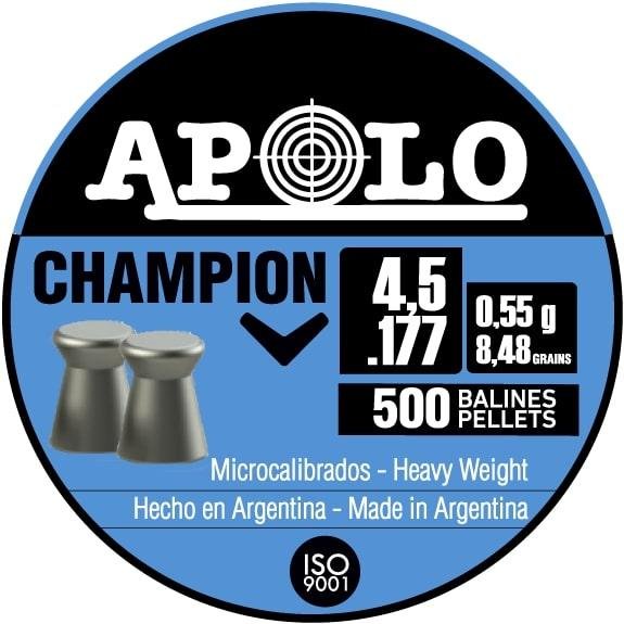 Hatsan Apolo Champion Air Rifle Pellets 177 Cal 8.48 gr 500/ct - Hatsan - .177