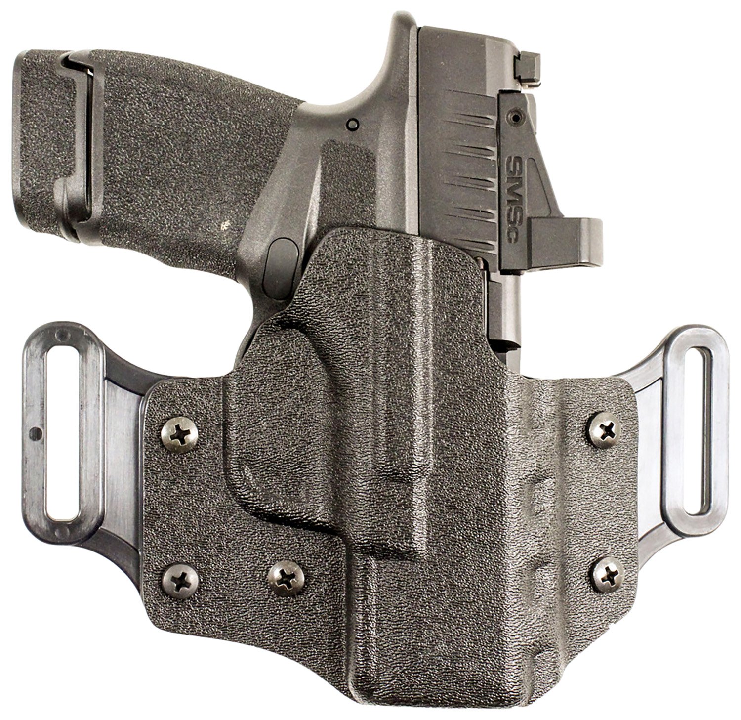 DeSantis 195KA8WZ0 Veiled Partner OWB Holster Black Kydex for Springfield