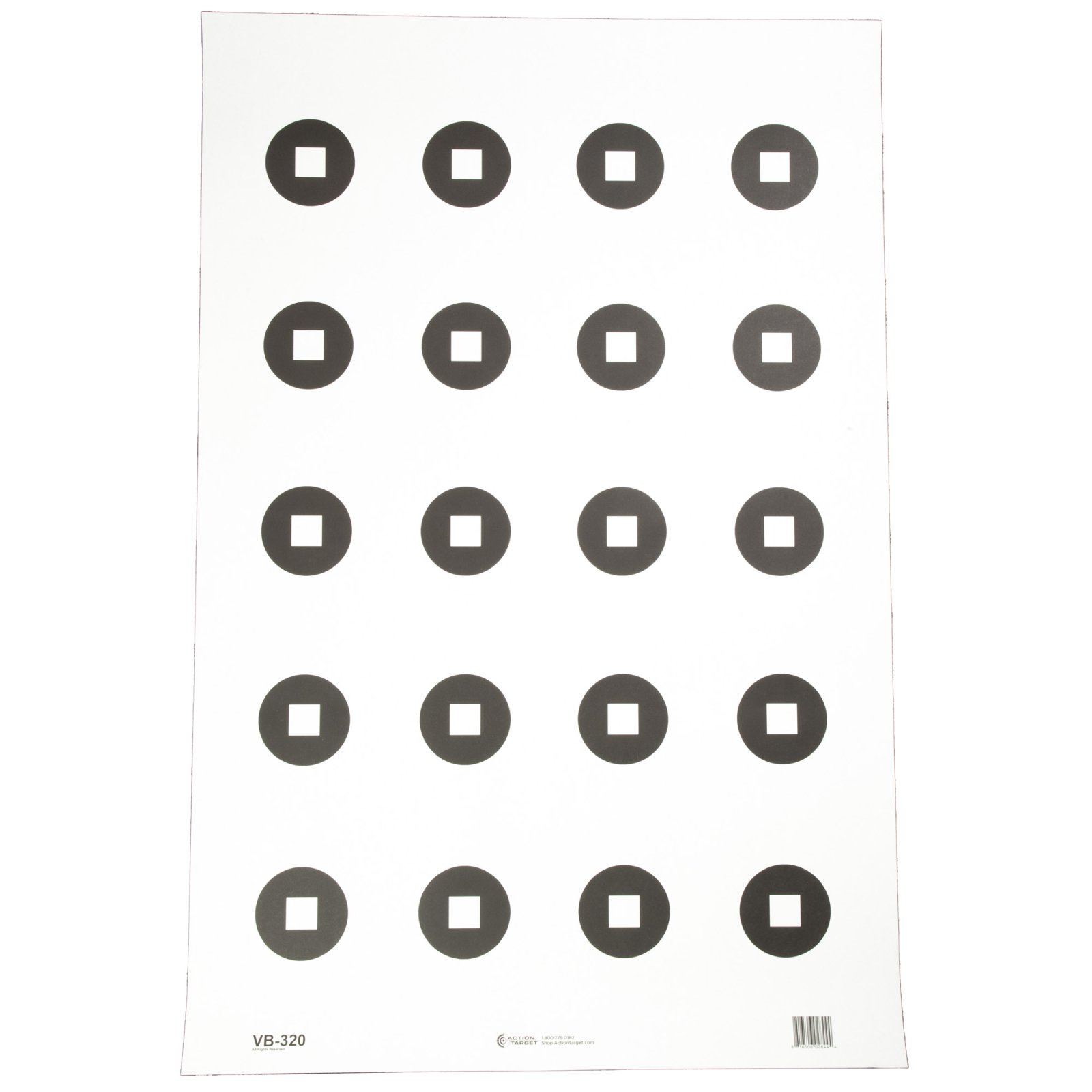 Action Target VB-320-100 Military 3" Aimpoint Dot Target, 23"x35", 100 Pack