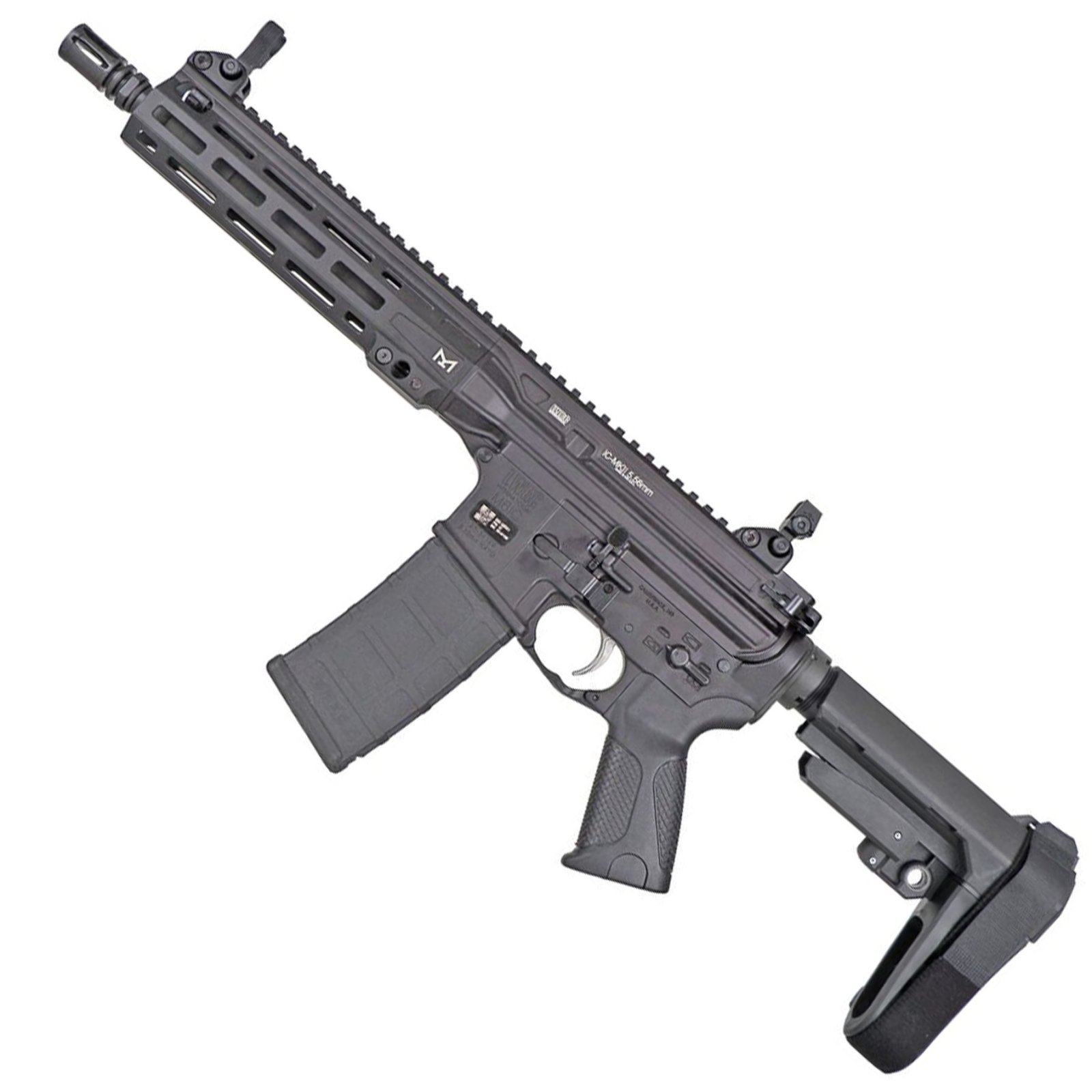 LWRC IC A5 Pistol Semi-automatic AR 300 Blackout 10.5" Barrel Threaded - LWRC International - 300 BLACKOUT