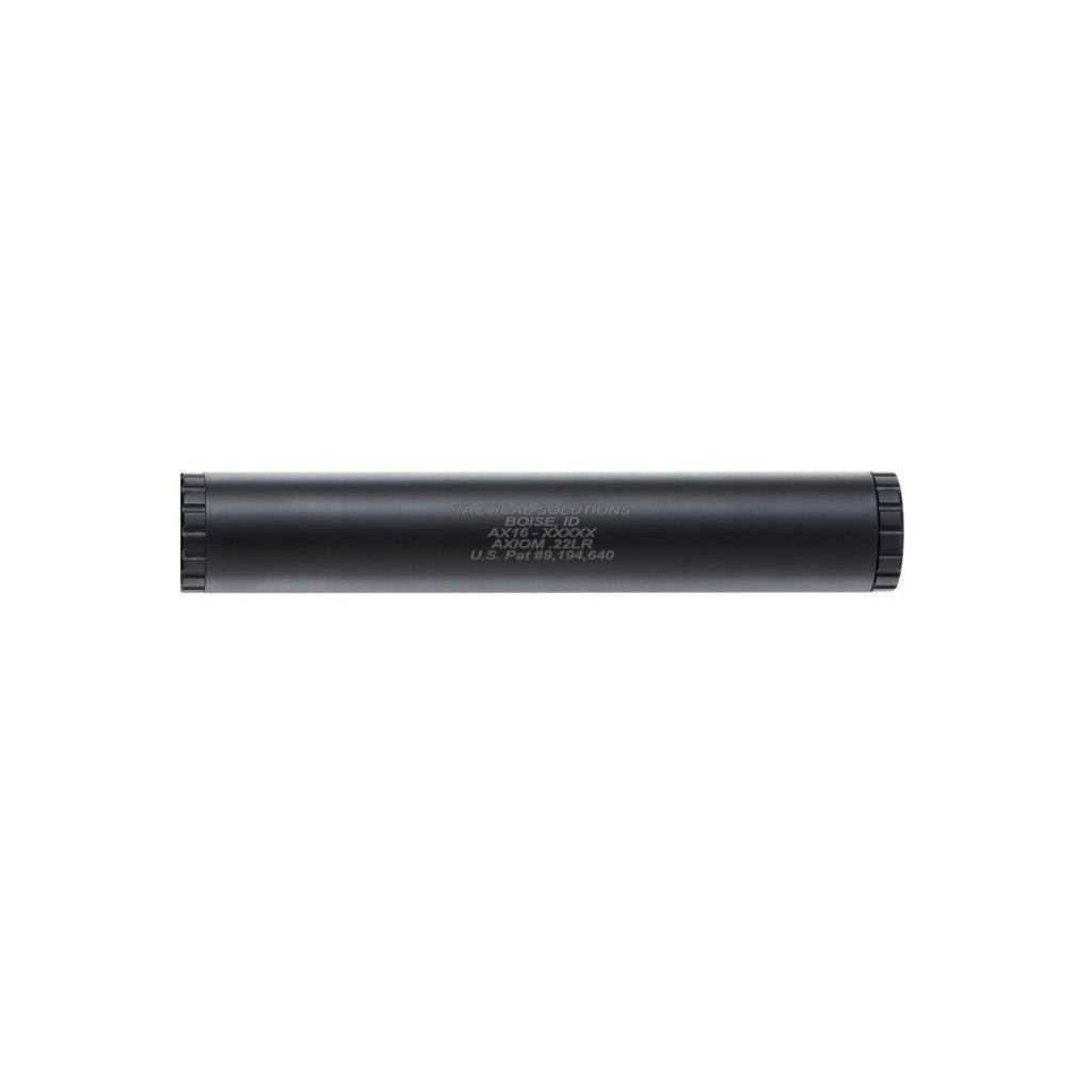TACSOL Axiom Rimfire Suppressor 1/2x28 Threads 1" OD Full Auto Rated 6oz - Tactical Solutions - 22 LR
