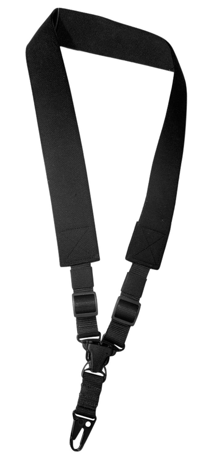 Outdoor Connection A-TAC SPT128200 Tactical Sling, Black Elastic Webbing, H-K Hook, Rapid Attach Release, 2" Width, 34-48" Length, 800lbs Tensile Strength - OUT