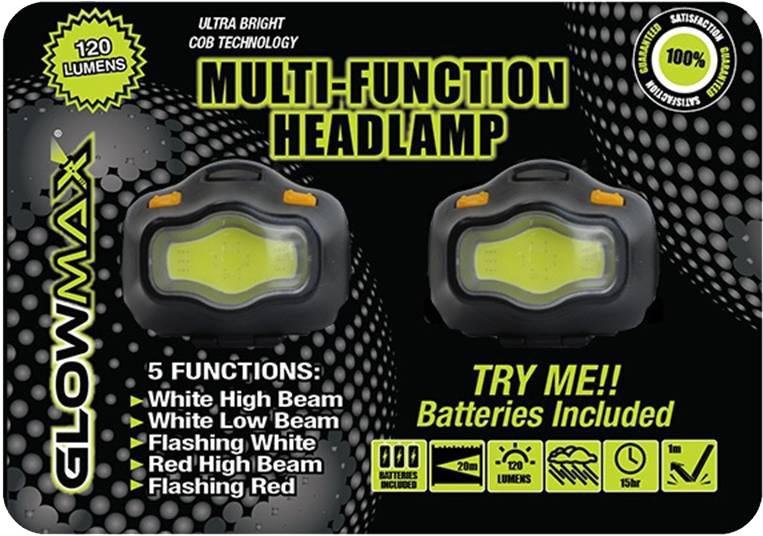 Buy VALUE G120MFHLBP2 120 Lumen 2-Pack 5-Mode Headlamp 3 AAA Included online
