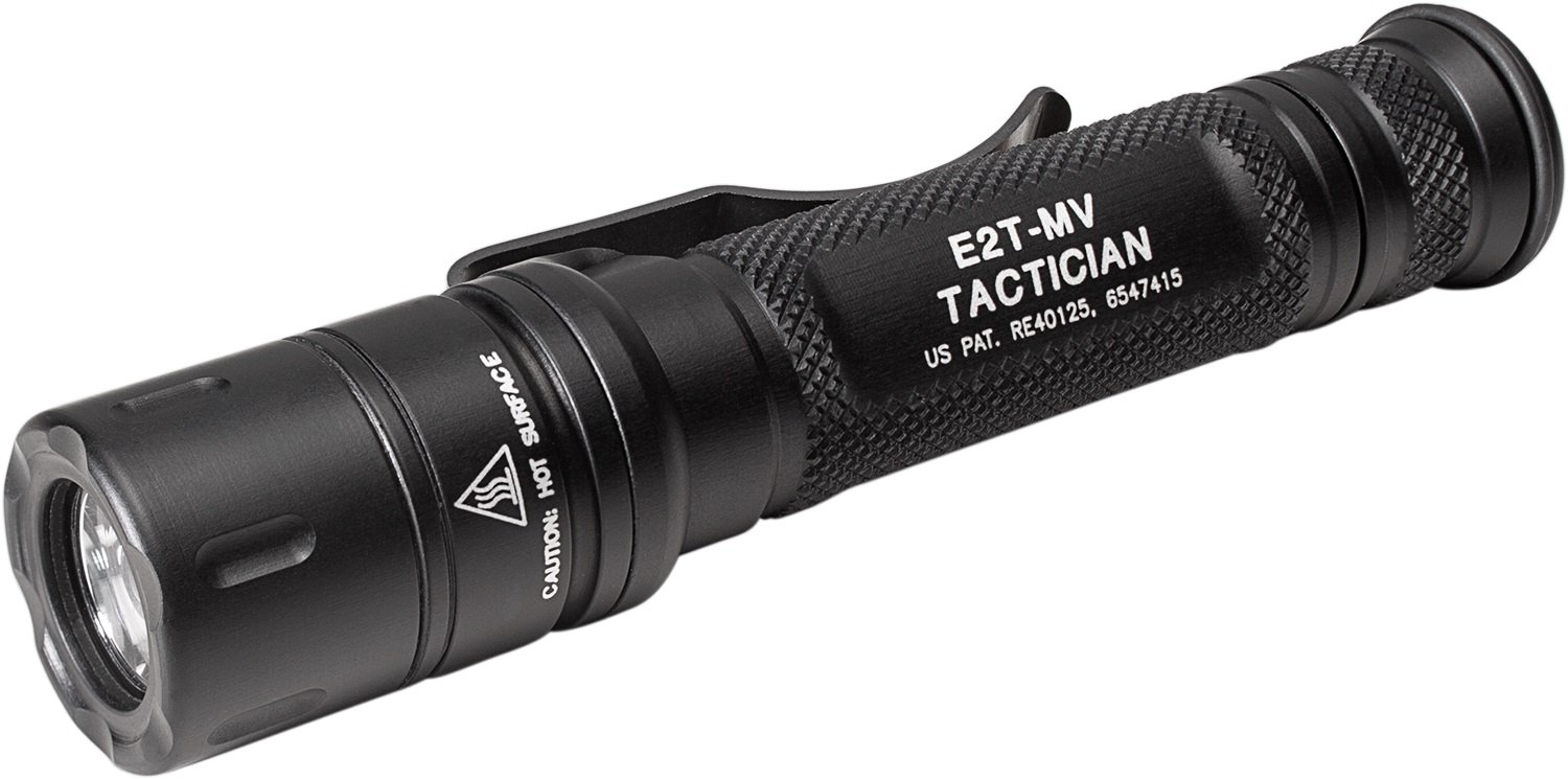 SureFire E2TMV Tactician Flashlight 800 Lumens Black Anodized LED 5"