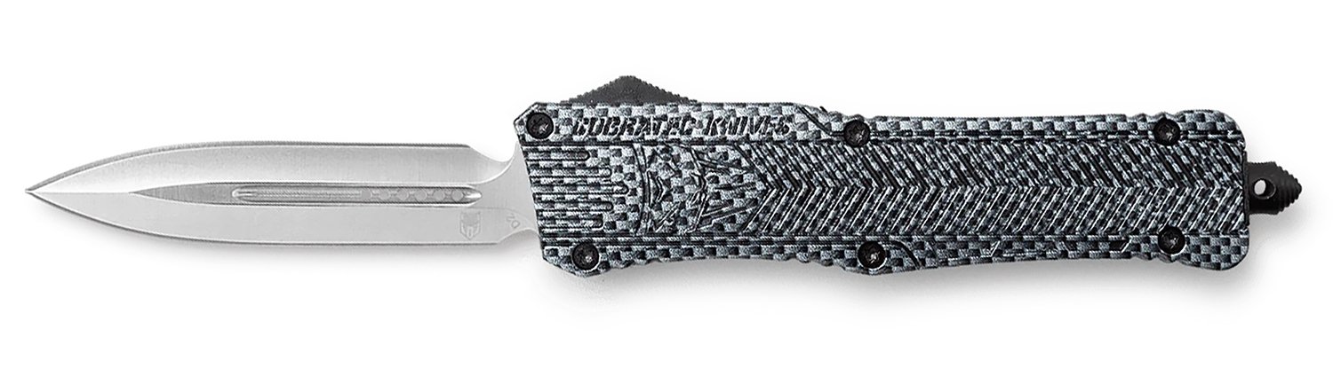 CobraTec LCFCTK1LDNS CTK-1 Large 3.75" D2 Steel OTF Dagger Knife - CobraTec Knives - DROP NOT SERRATED