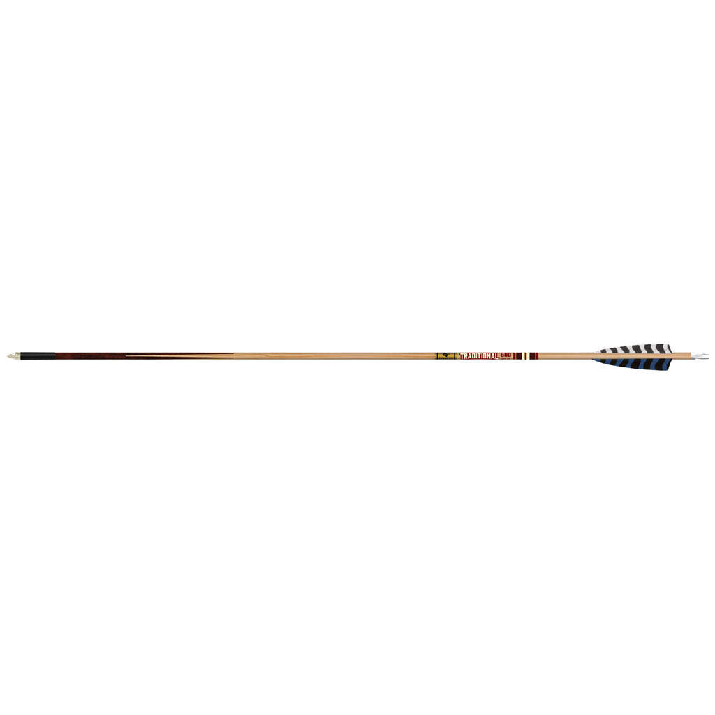 Gold Tip Classic XT500F6 Arrows 500 4" Feathers 6-Pack Wood Grain Finish