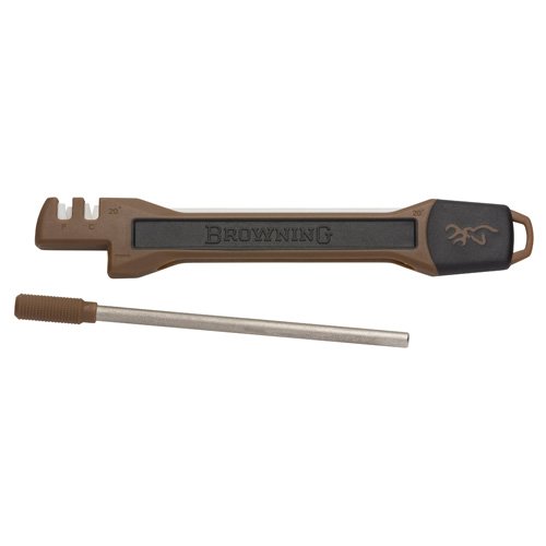Primal Knife Sharpener Tan: Portable, Budget-Friendly with Carbide & Ceramic Inserts