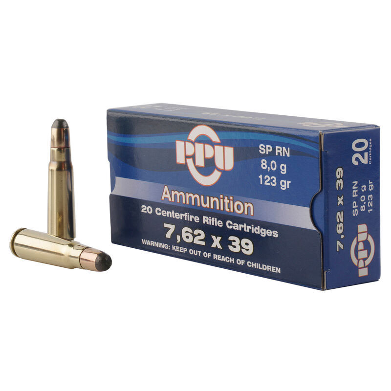 Prvi Partizan PP739S 7.62x39mm 123 Grain Soft Point 20/Box
