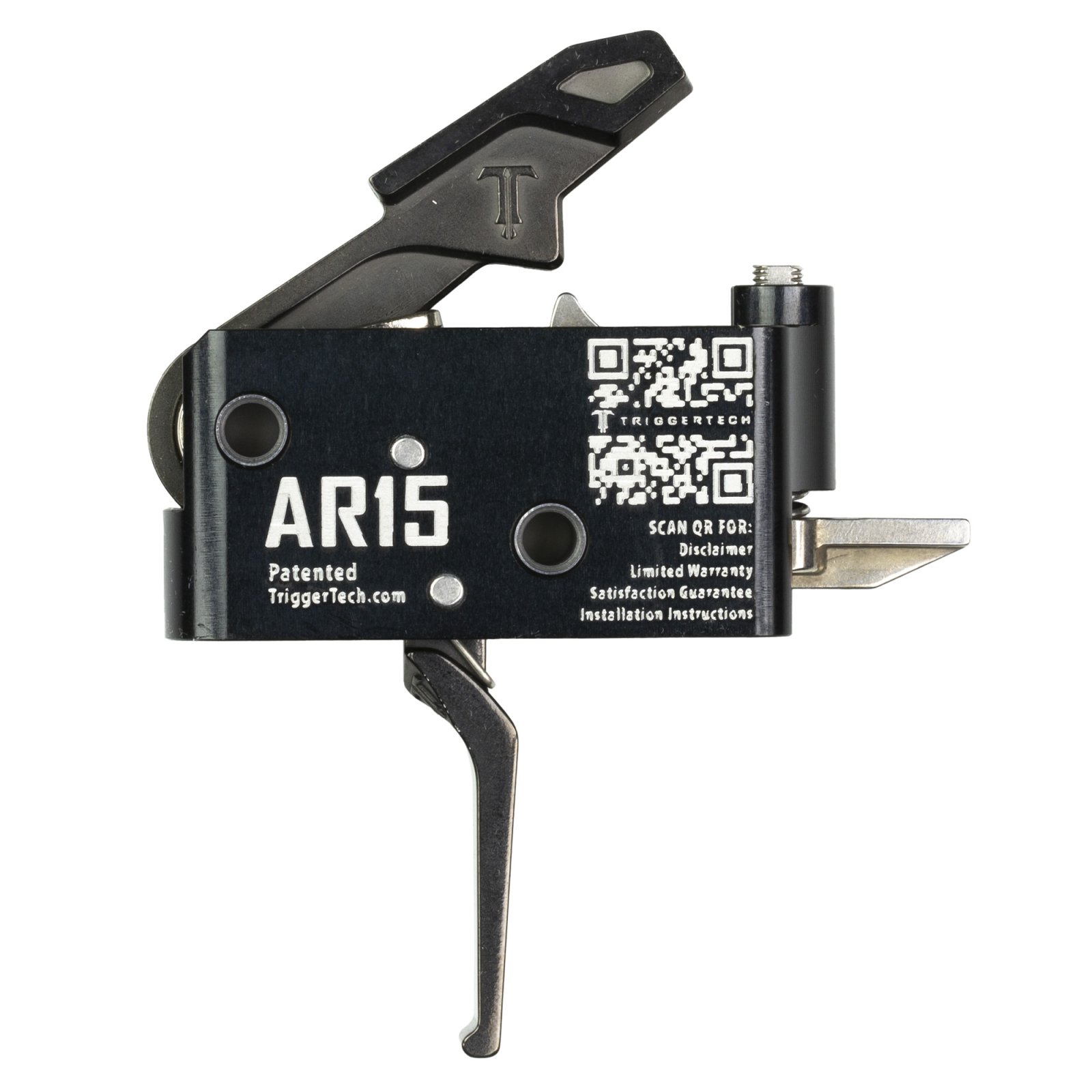 TriggerTech AR0SBB25NNF AR15 Single-Stage Trigger 2.5-5 lbs PVD Black