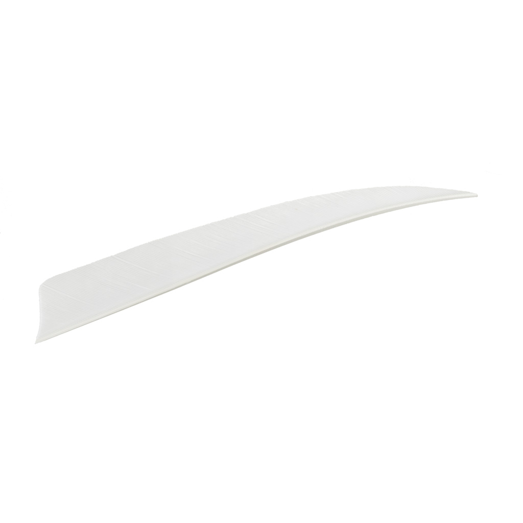 Trueflight 1601 Shield Cut Feathers White 4" LW 100 Pack - Trueflight