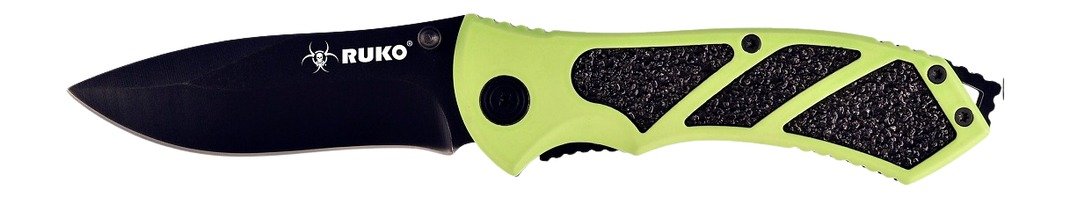 Buy RUKO RUK0061HG 440A Folding Knife HiViz Green online