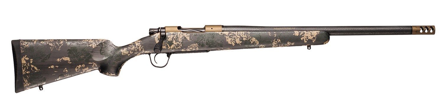 Christensen Arms Ridgeline FFT 28 Nosler, Lightweight Carbon Fiber, Stainless Steel Barrel, Burnt Bronze Finish, Green/Tan/Black Stock