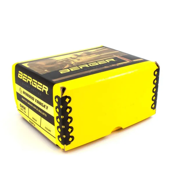 Berger Long Range Hybrid Target Bullets 6mm 120gr OTM 500/ct - Berger Bullets