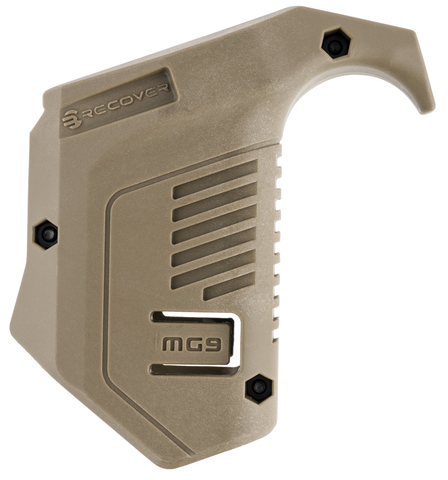 Buy Recover Tactical MG9-02 Tan Polymer Angled Mag Pouch Picatinny Rail Mount online