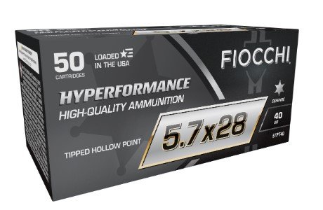 Fiocchi 57PT40 Hyperformance 5.7x28mm 40gr THP Pistol Ammo 50 Rounds - Fiocchi - TIPPED HOLLOW POINT