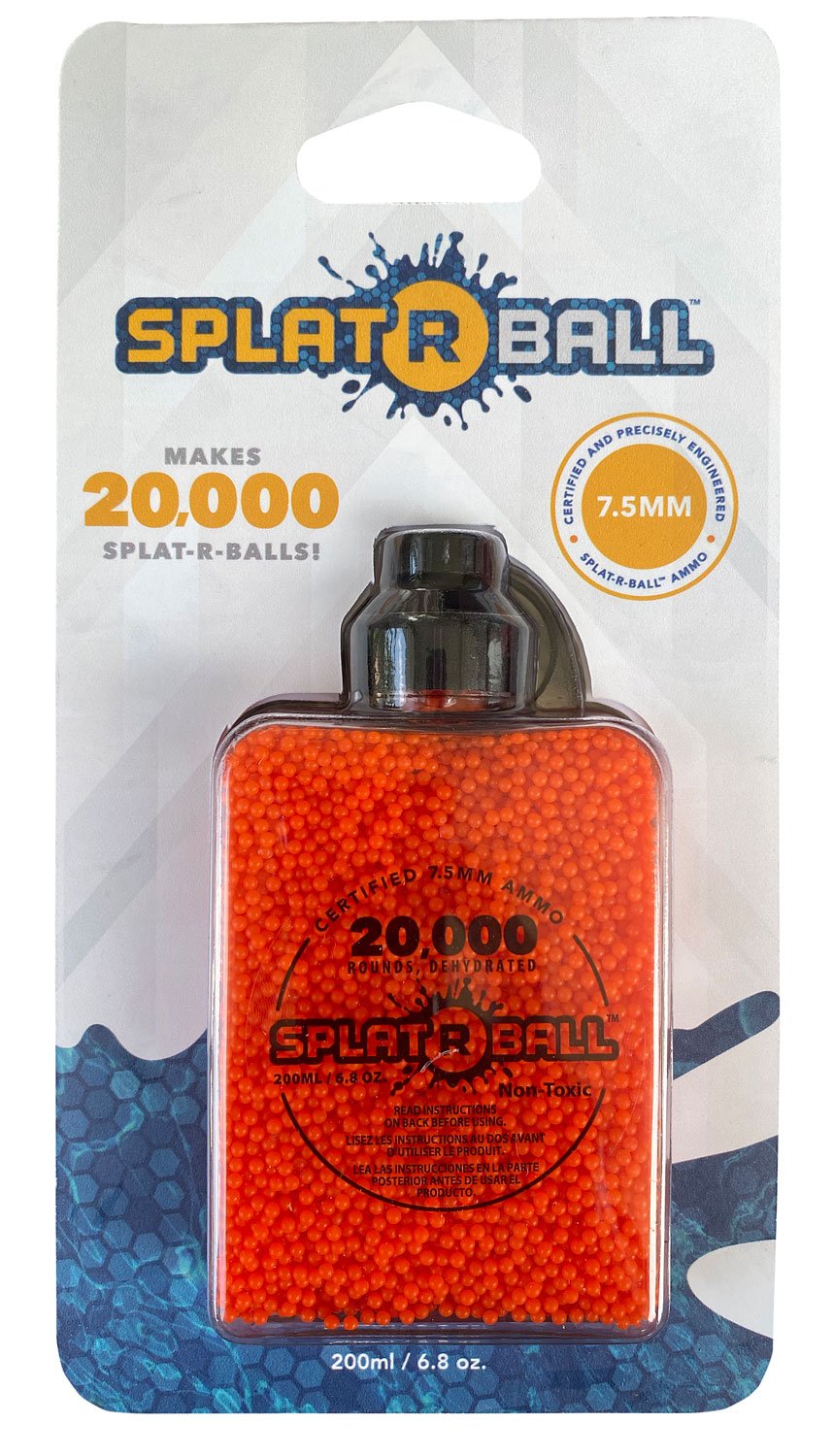 Splat R Ball 950022 Water Beads 7-7.5mm Polymer- 20000 Per Bottle - Daisy Manufacturing Co., Inc. - 7-7.5MM