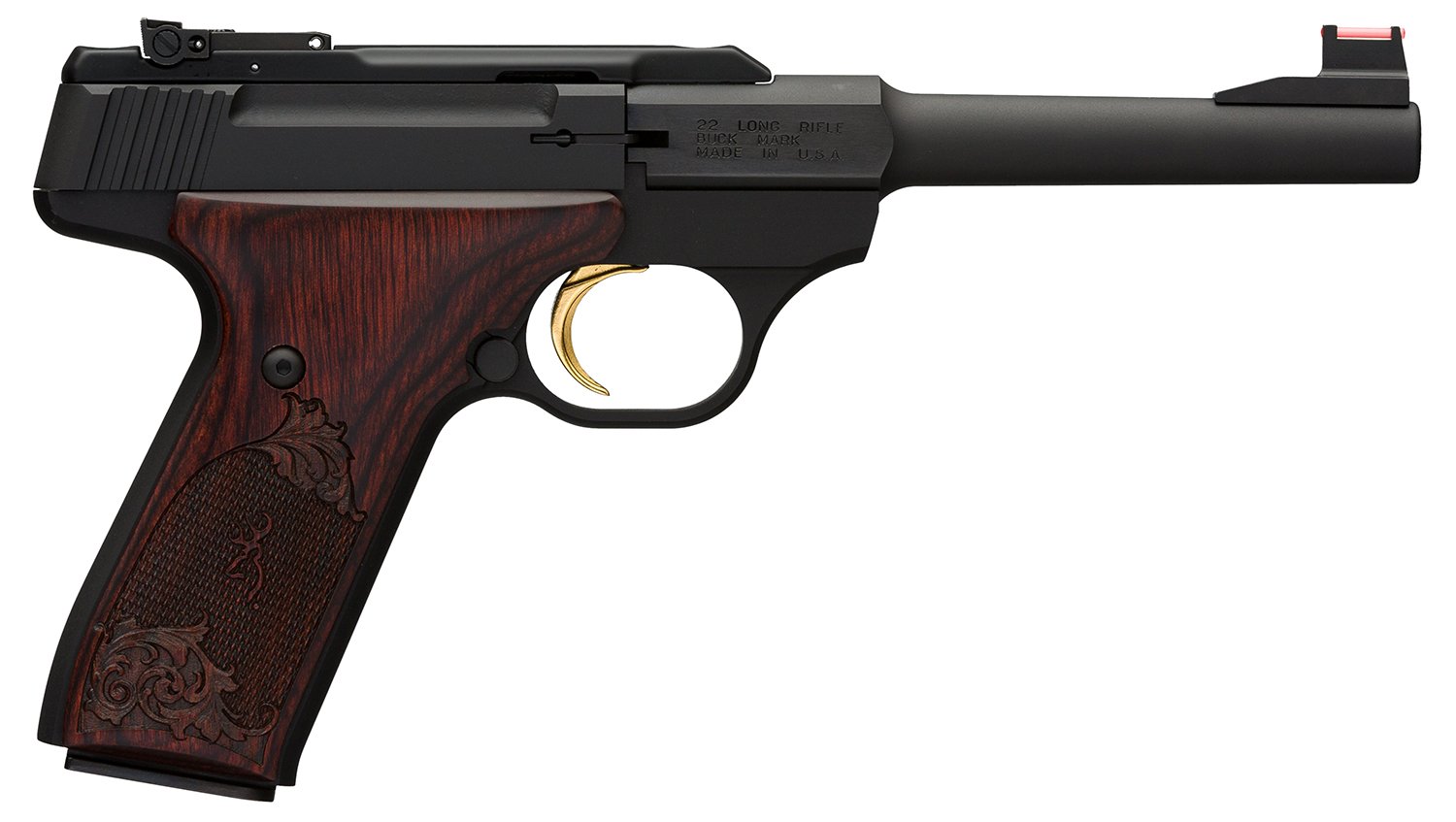 Browning Buck Mark Challenge 22LR 5.5" Barrel 10+1 Engraved Rosewood Grip, TruGlo Sight - Browning - SAO