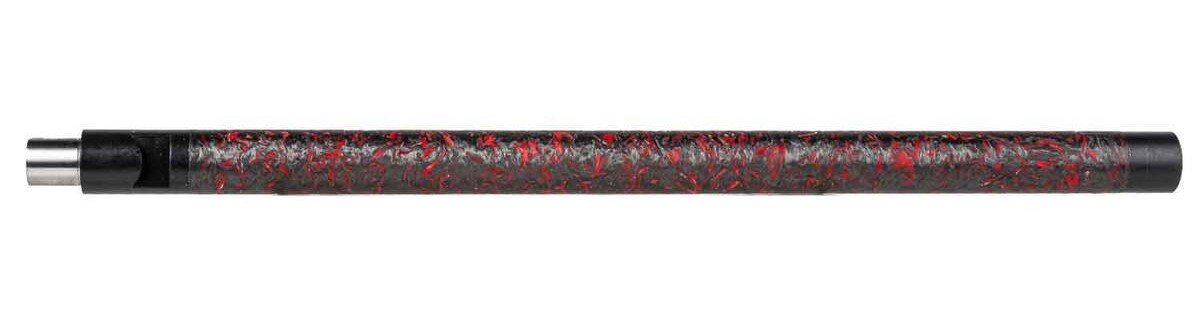 Tapco TAP22049 10/22 Barrel 22 LR Black & Red Carbon Fiber For Ruger 10/22 Rifles Bentz Chamber Red Carbon Accents 1/2x28 DROP-IN BARREL  - Tapco - 22 LR