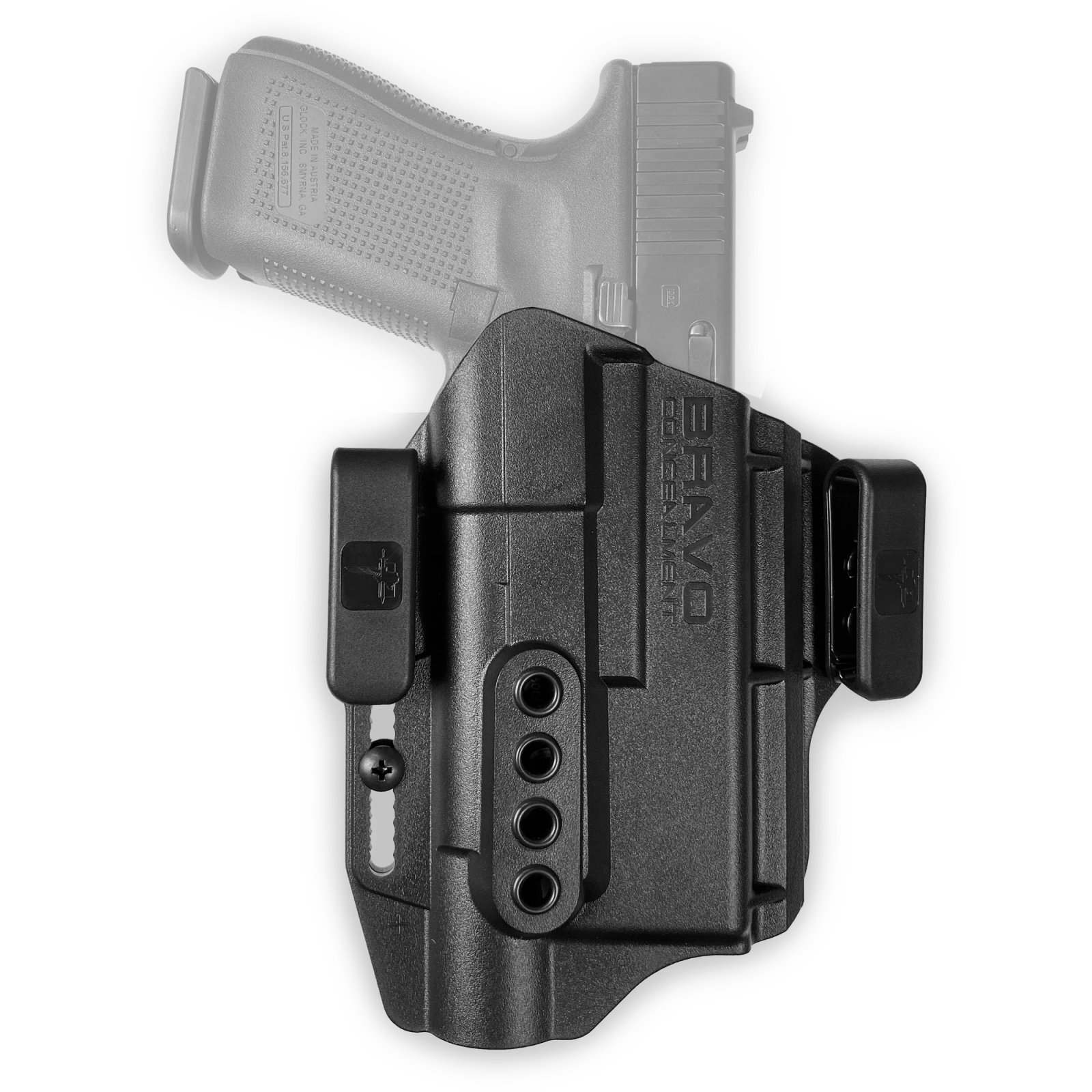 BRAVO CONCEALMENT IWB Torsion 3.0 Light Bearing RH Black Holster BC40-1005 - Bravo Company Manufacturing