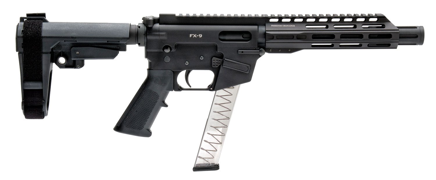 Freedom Ordnance FX-9P8S FX-9 9mm Luger 8" 31+1 Black Anodized Po...