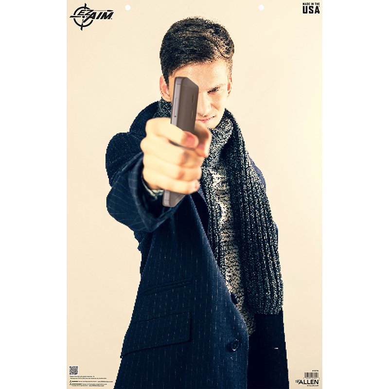Allen 15770 EZ Aim 23x35 Paper Target Male No Threat 50-Pack - Allen Company