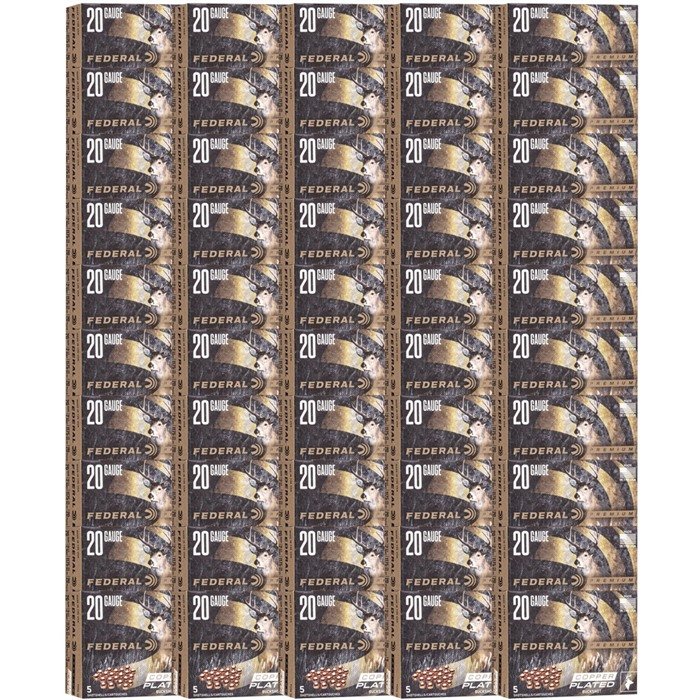Federal PREMIUM 20 GAUGE 2-3/4" 20-PELLET #3 BUCKSHOT 250/CASE