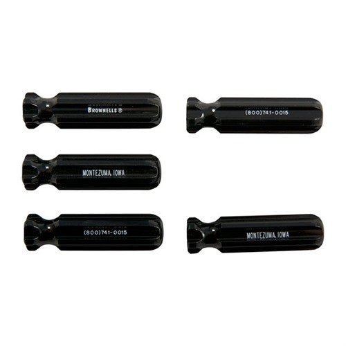 Brownells Molded Plastic Tool Handle L2 Model Black 6 Pack - Brownells